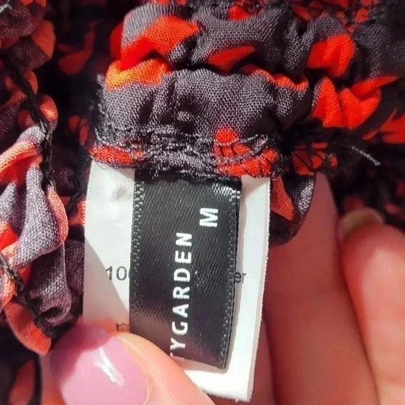 Women's Summer Off Shoulder Bodycon Dress, red & black, size med. - Picture 3 of 4